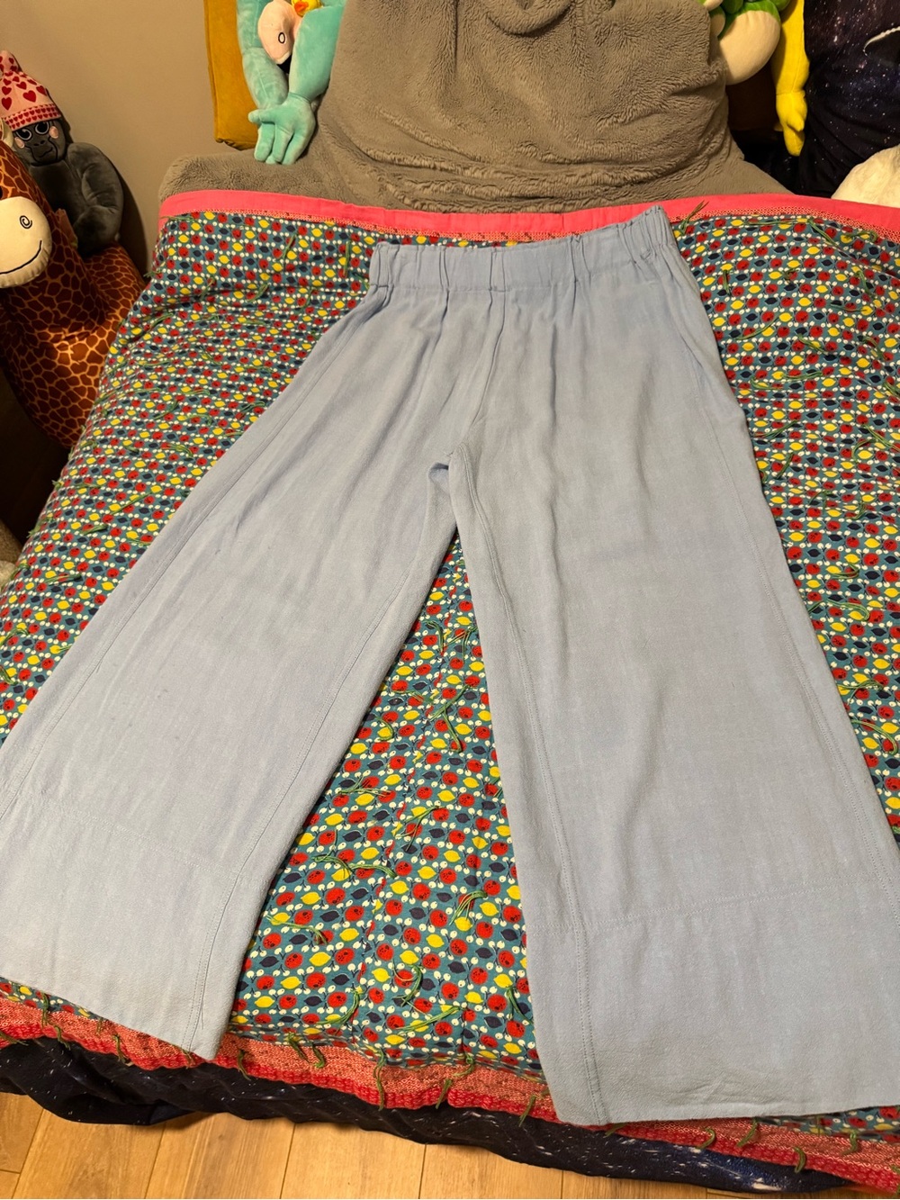 SeeLuNa Cotton Linen Pants for Women Palazzo Pants Wide Leg Lounge Trousers